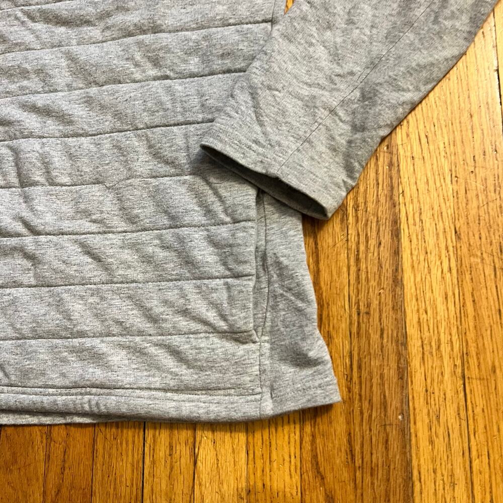 Zyia Active Combo Quilted Hoodie Sweatshirt Womens XL Gray Shirt Sweatshirt - Picture 2 of 6